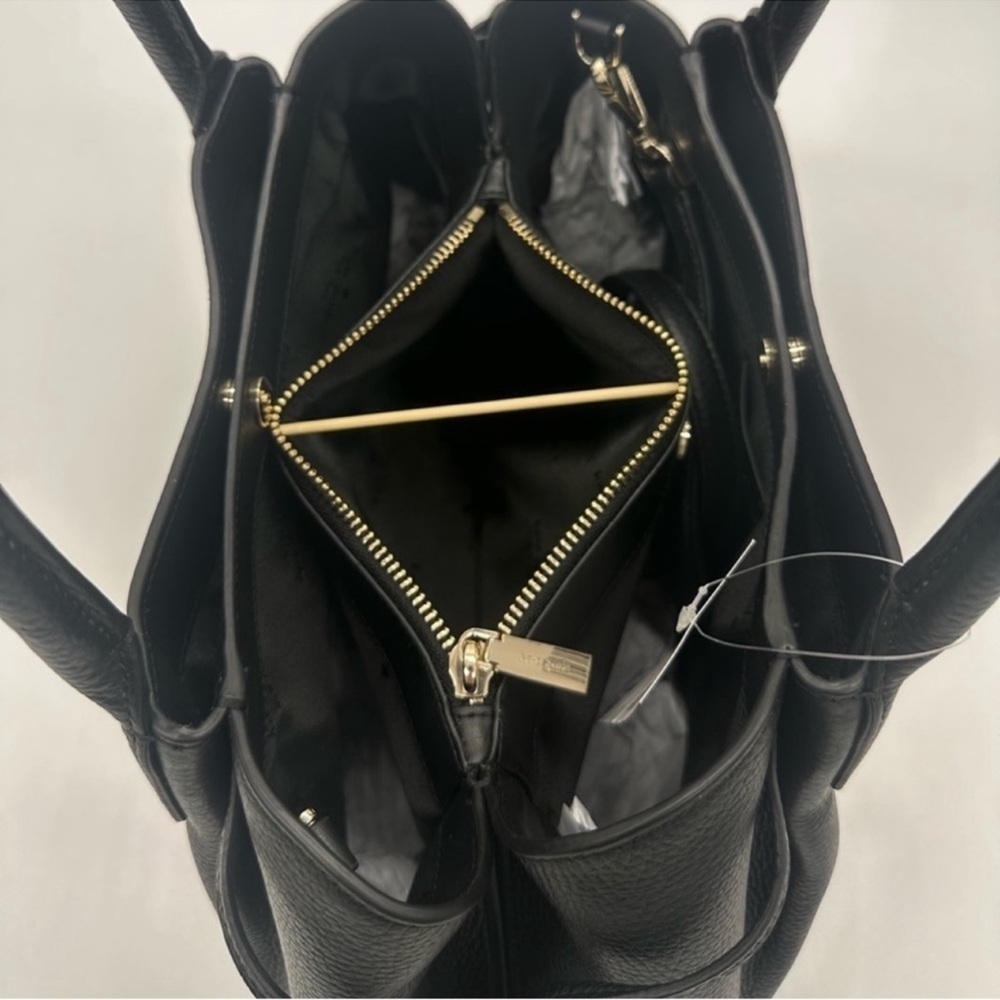 Kate Spade Large Dumpling Satchel Crossbody Bag Black - Picture 9 of 12